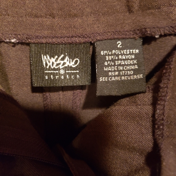 Mossimo Brown Stretch Dress Slacks Size 2 Extra Long - Picture 5 of 6